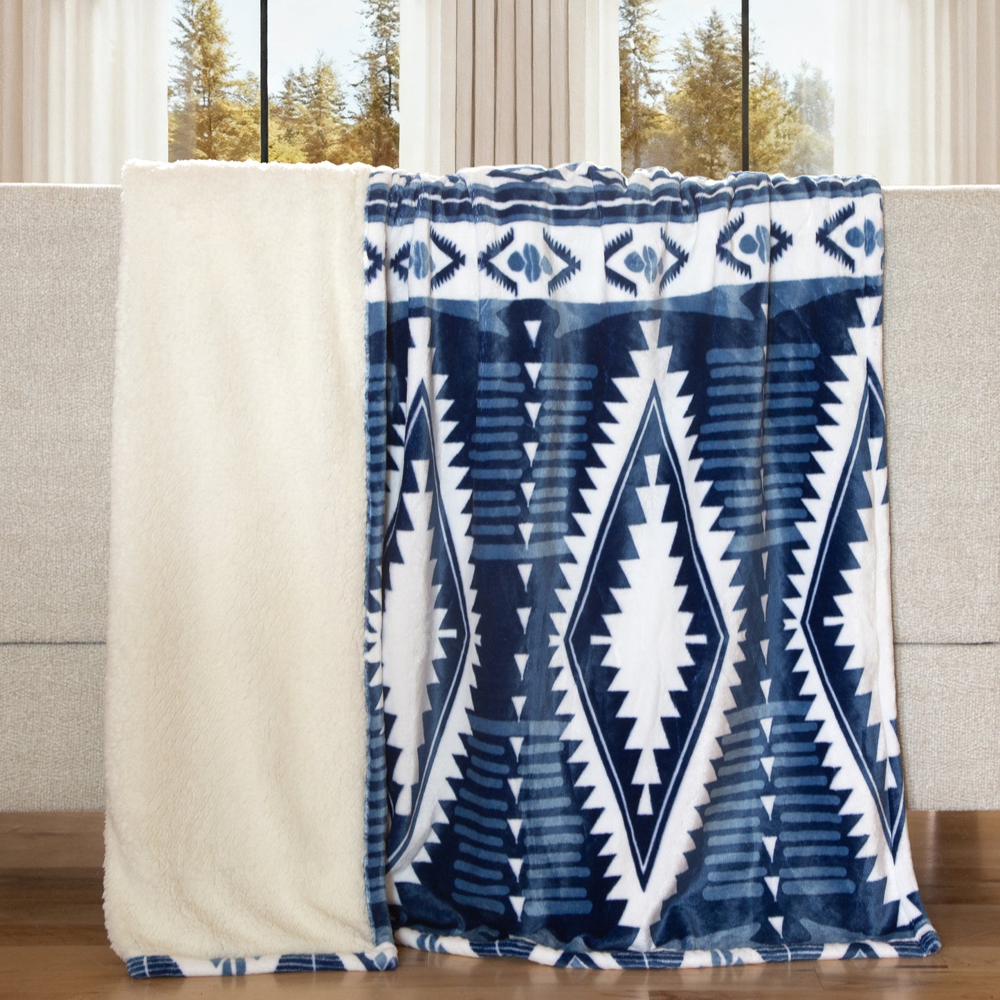 Blue Ridge Plush Sherpa Throw