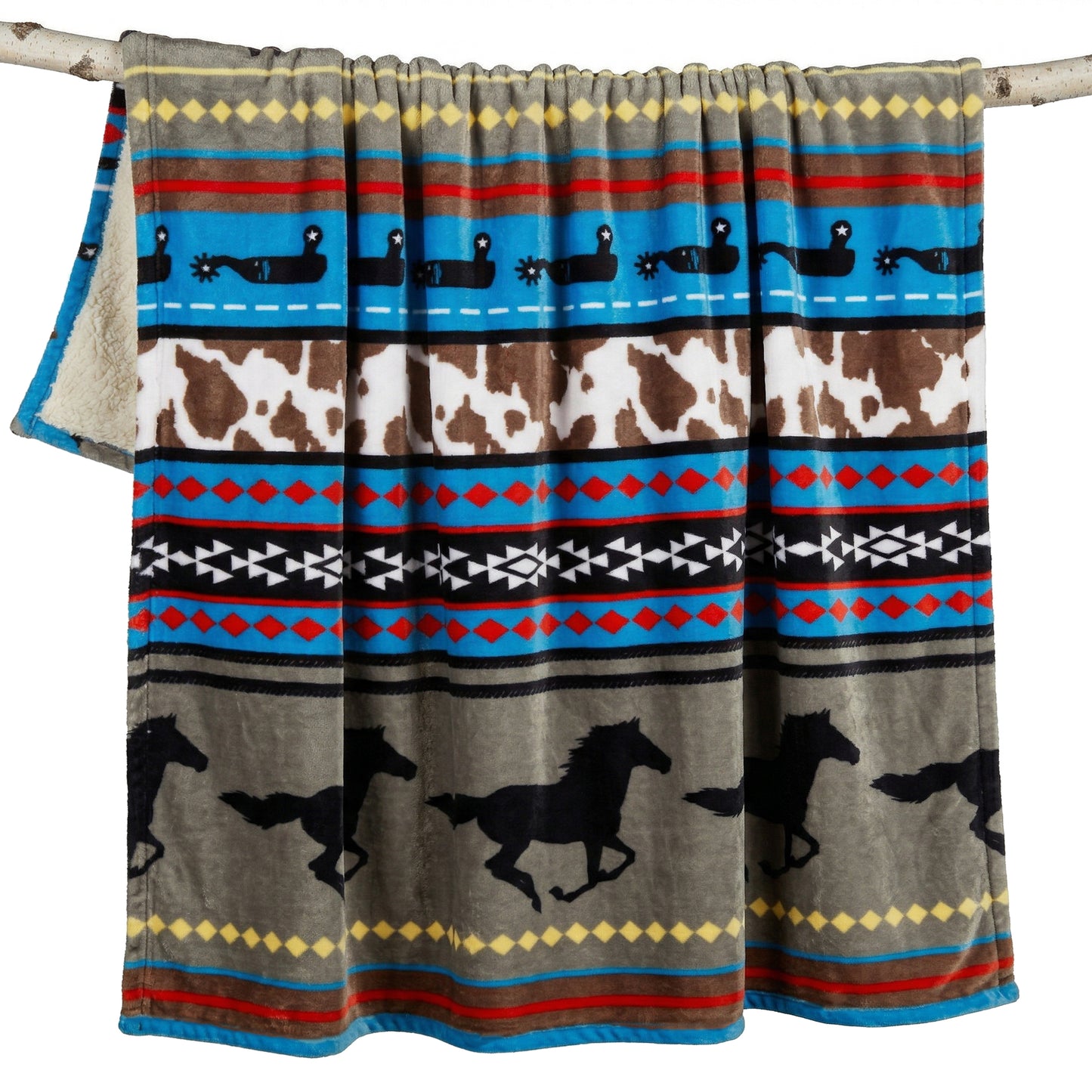 Free Spirit Plush Sherpa Throw