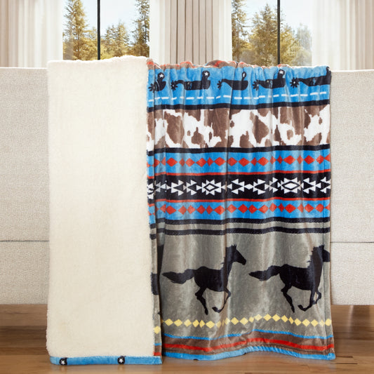 Free Spirit Plush Sherpa Throw