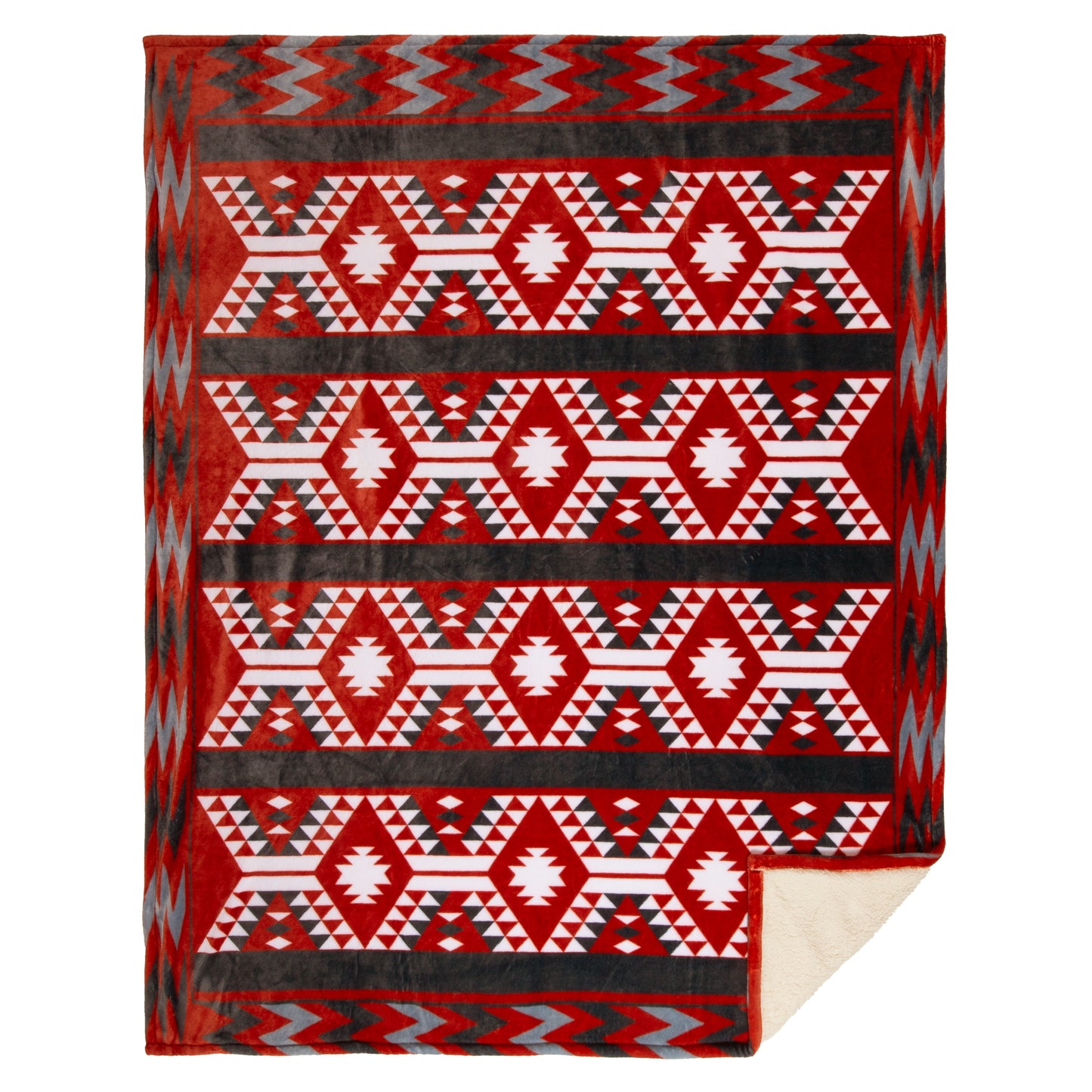 Utah Plush Sherpa Throw