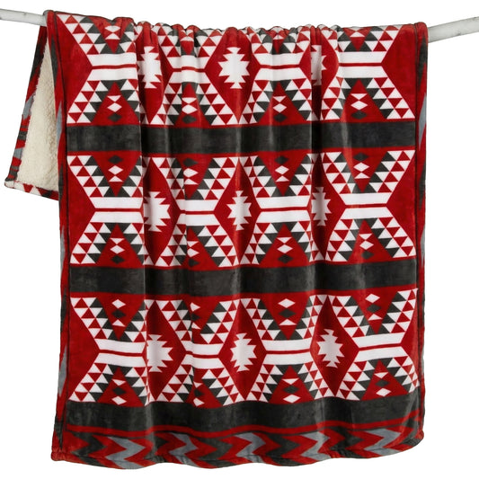 Utah Plush Sherpa Throw
