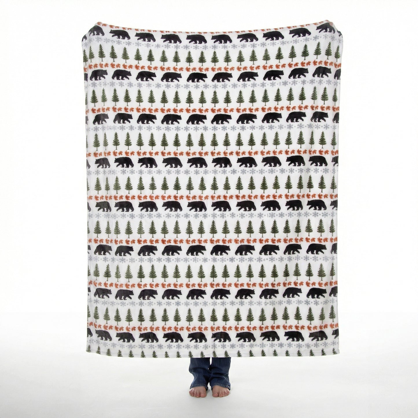 Evergreen Bear Travel Blanket