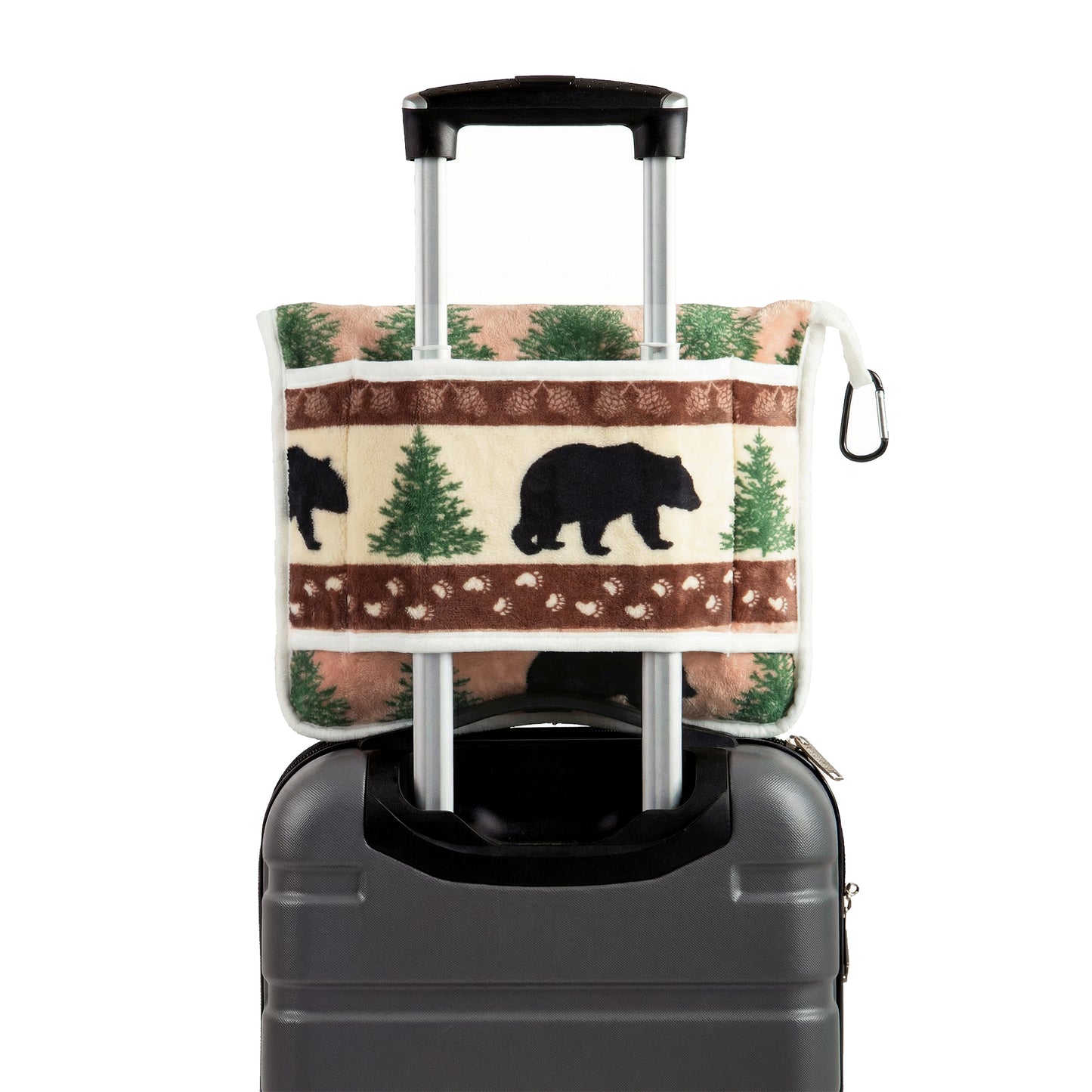 Prints and Pinecones Travel Blanket