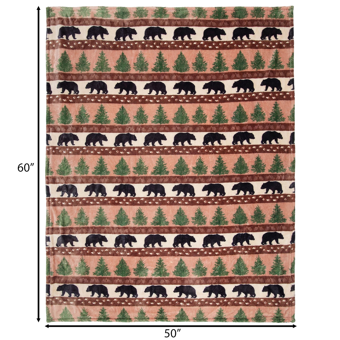 Prints and Pinecones Travel Blanket