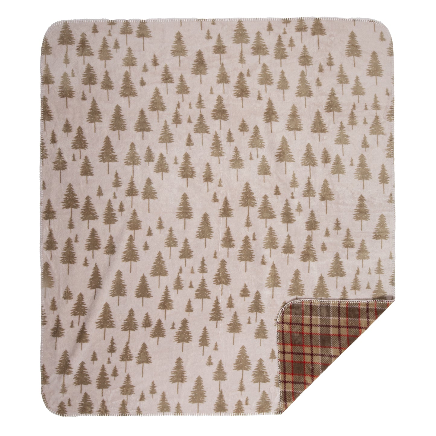 Fall Plains Reversible Plush Throw