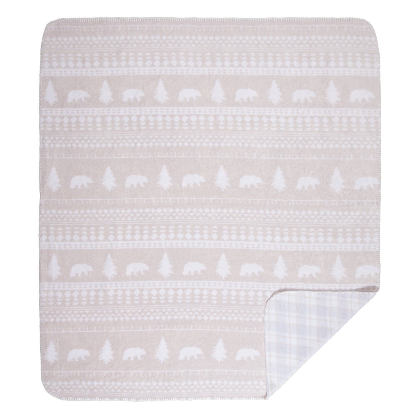 Northern Waters Reversible Plush Throw