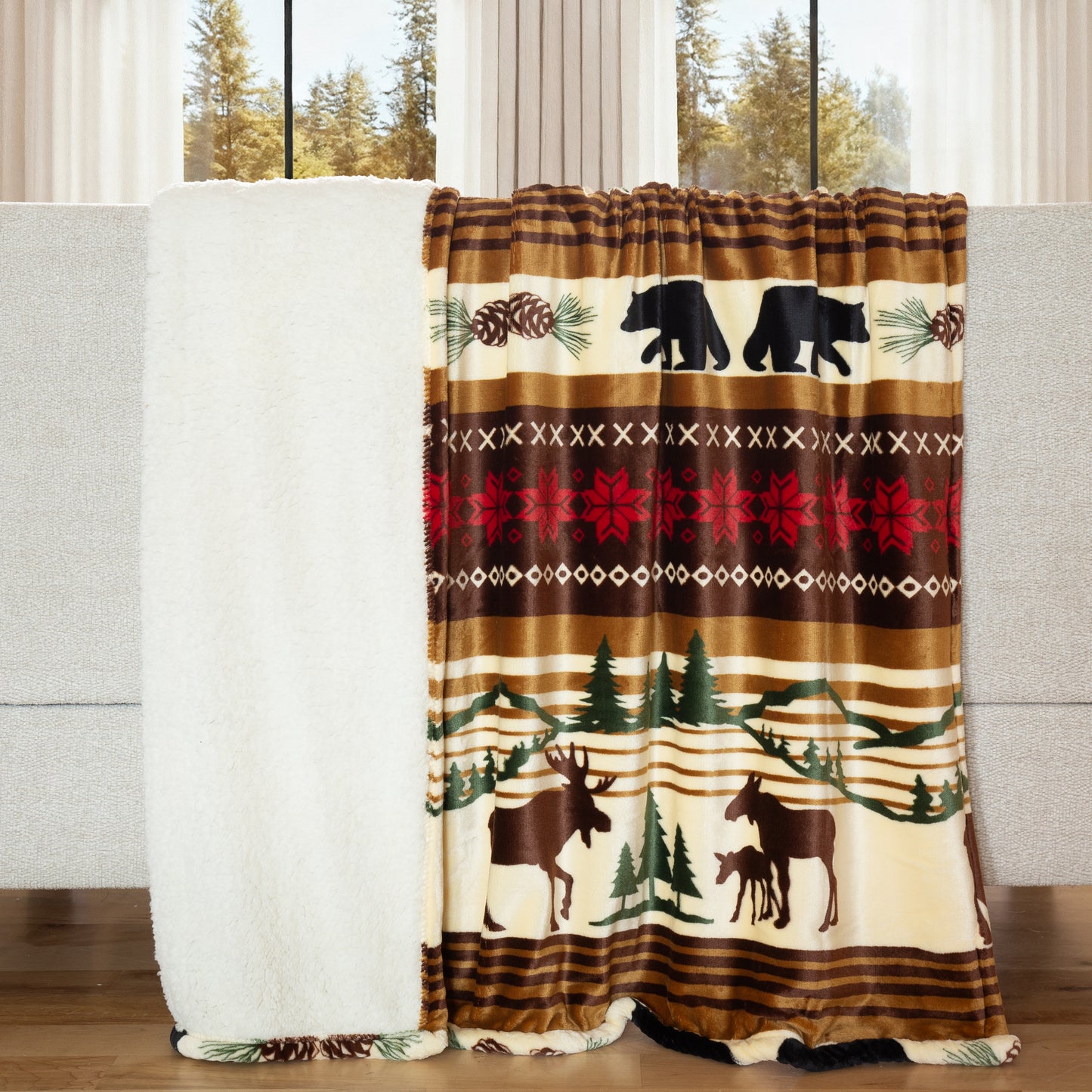 Hinterland Plush Sherpa Throw