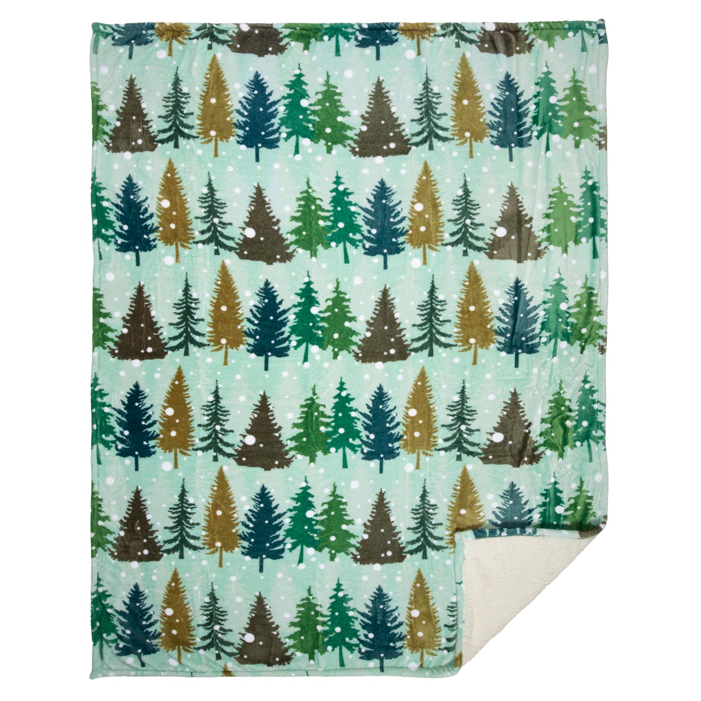 Snowflake Sherpa Throw Blanket