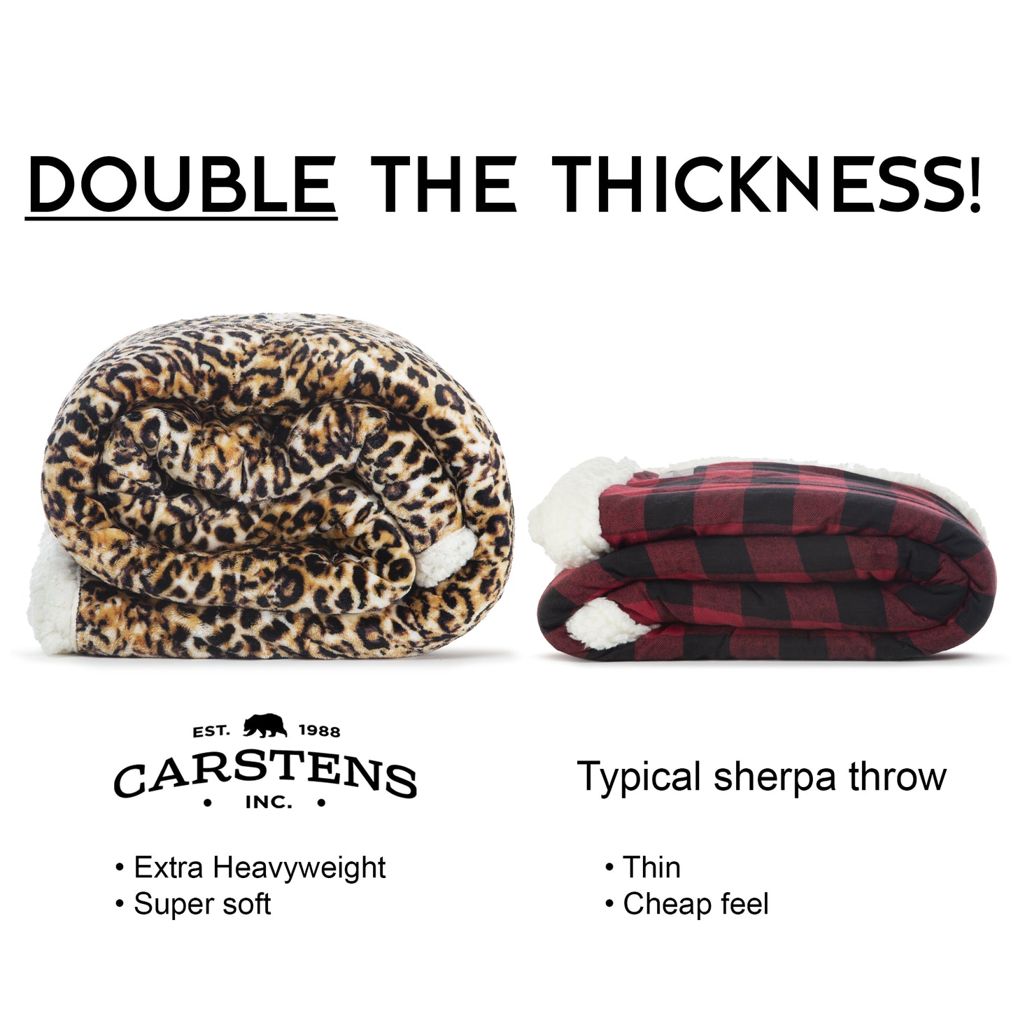 Leopard Plush Sherpa Throw