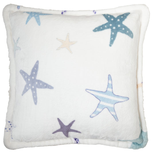 Starfish Plush Sherpa Pillow