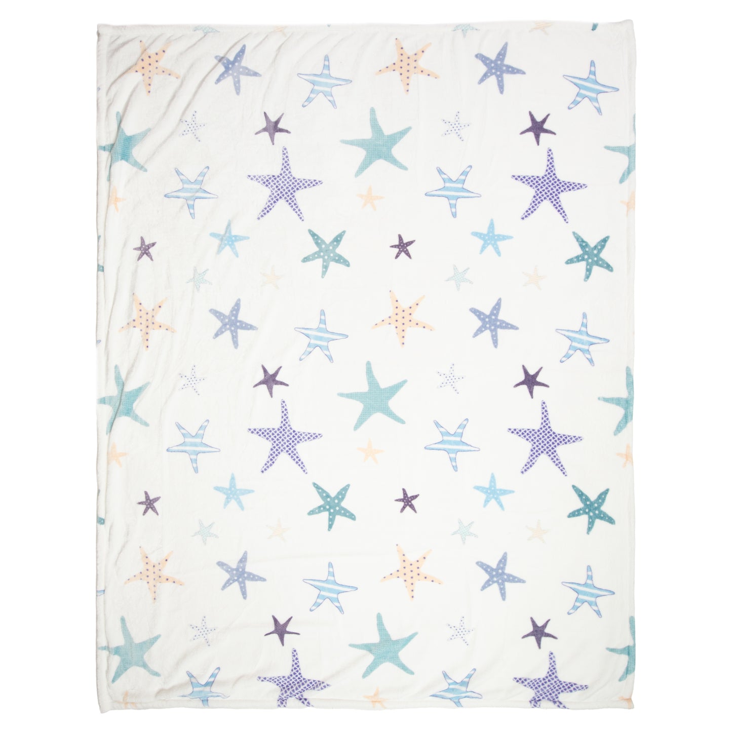 Starfish Plush Sherpa Throw