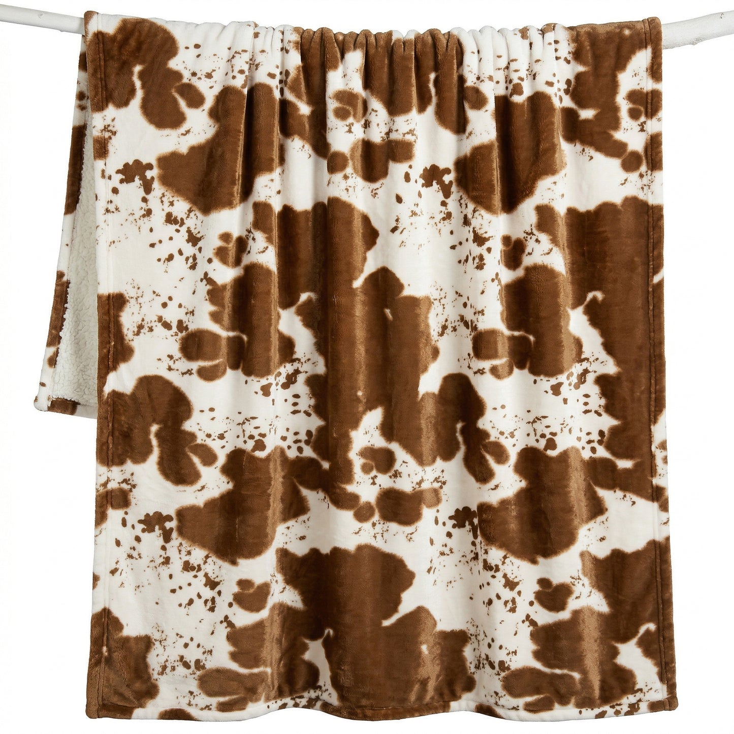 Hair on Hide Plush Sherpa Throw