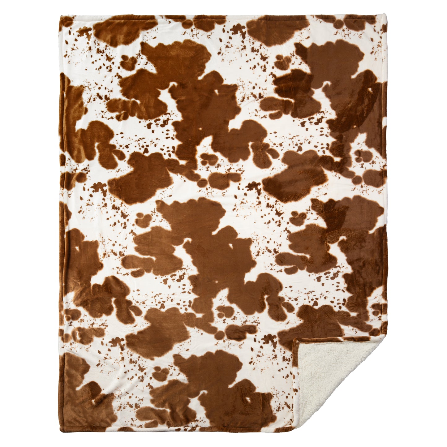 Hair on Hide Plush Sherpa Throw