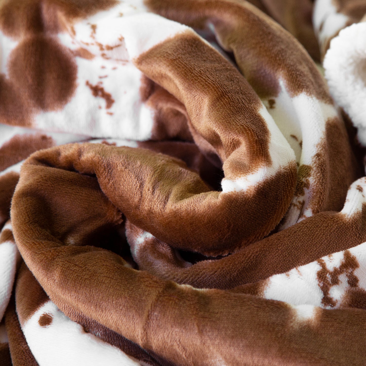 Hair on Hide Plush Sherpa Throw
