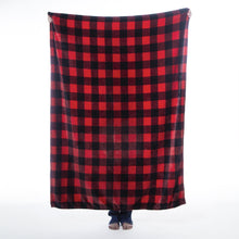 Load image into Gallery viewer, Red Lumberjack Travel Blanket