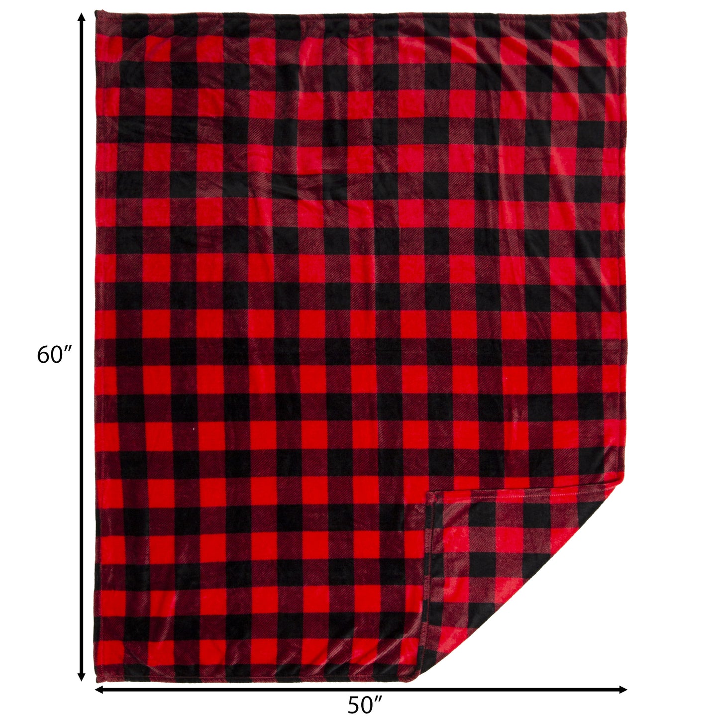 Red Lumberjack Travel Blanket