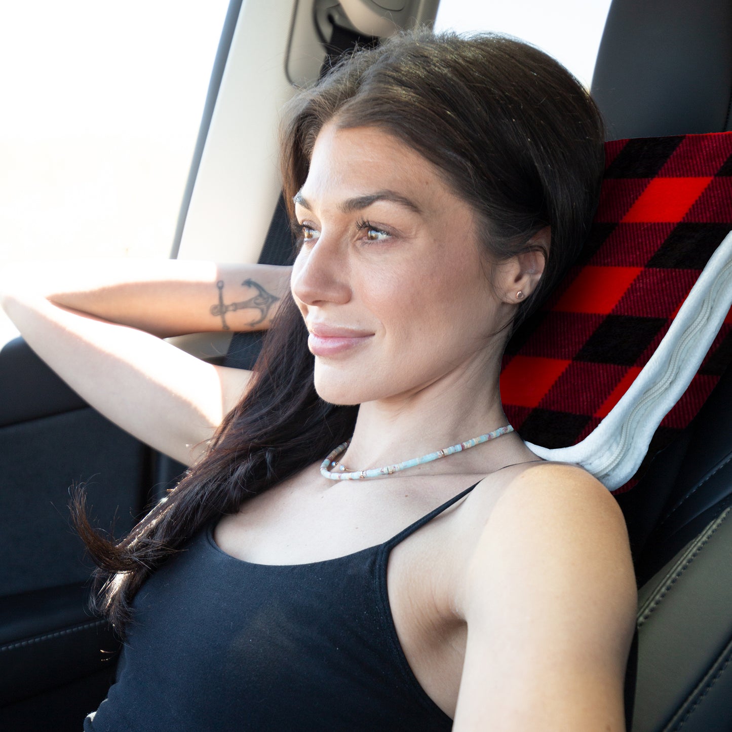 Red Lumberjack Travel Blanket