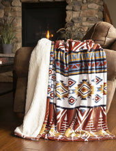 Load image into Gallery viewer, Arrowhead Earth Plush Sherpa Throw