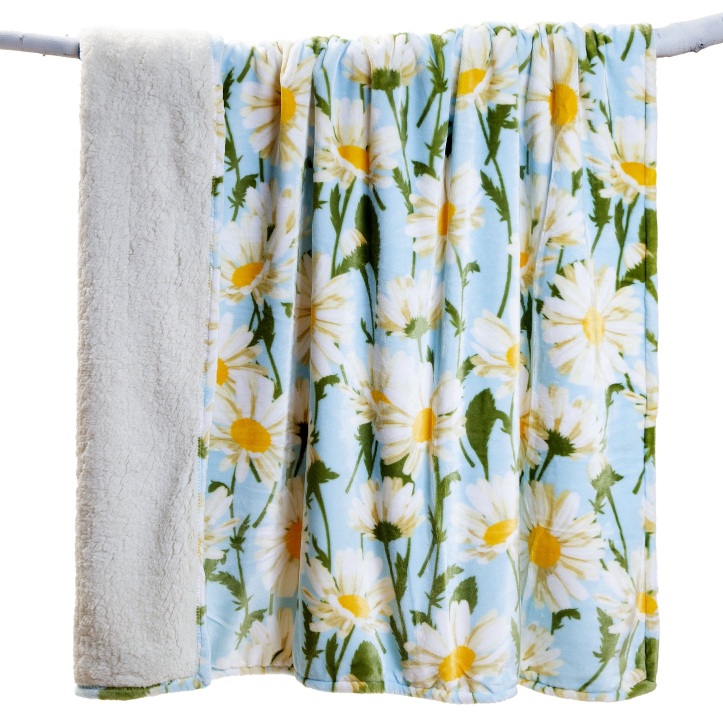 Daisy Daydream Plush Sherpa Throw