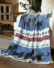 Load image into Gallery viewer, Dancing Desert Horse Heavy Plush Throw