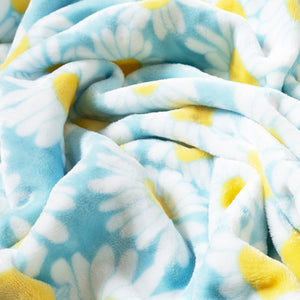 Flower Power Heavy Plush Throw