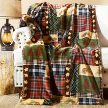 Load image into Gallery viewer, Rustic Plaid Heavy Plush Throw