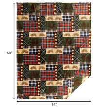 Load image into Gallery viewer, Rustic Plaid Heavy Plush Throw