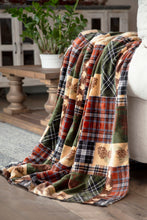 Load image into Gallery viewer, Rustic Plaid Heavy Plush Throw