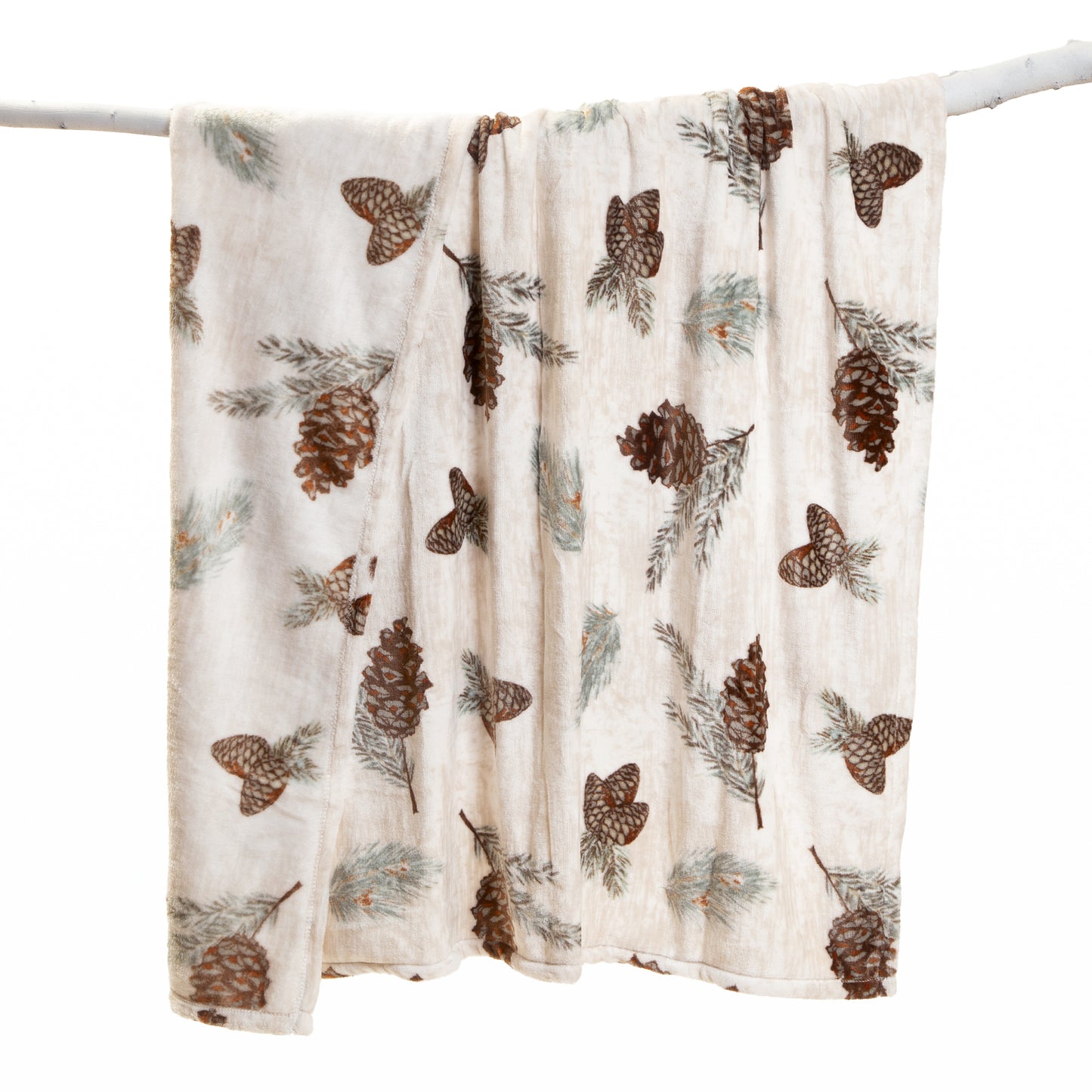 Pine Heavy Plush Throw