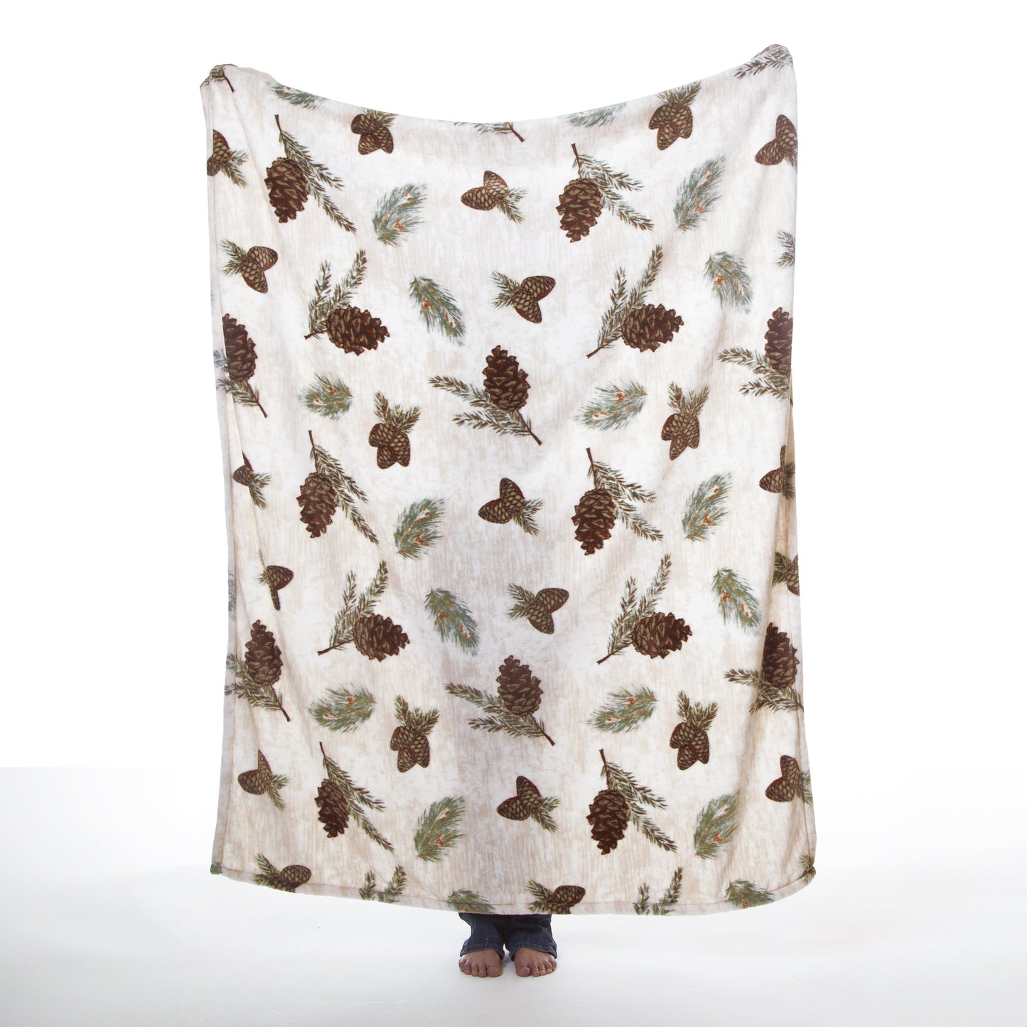 Pine Heavy Plush Throw