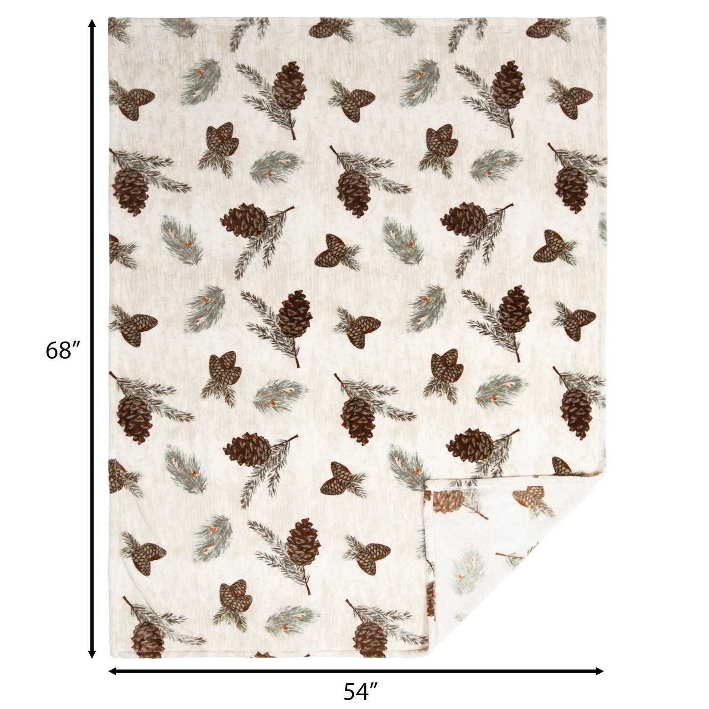 Pine Heavy Plush Throw