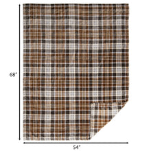 Load image into Gallery viewer, Autumn Plaid Heavy Plush Throw