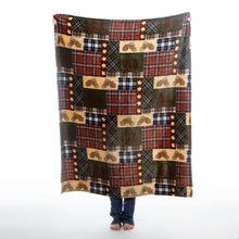 Load image into Gallery viewer, Tree Plaid Travel Blanket