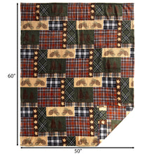 Load image into Gallery viewer, Tree Plaid Travel Blanket