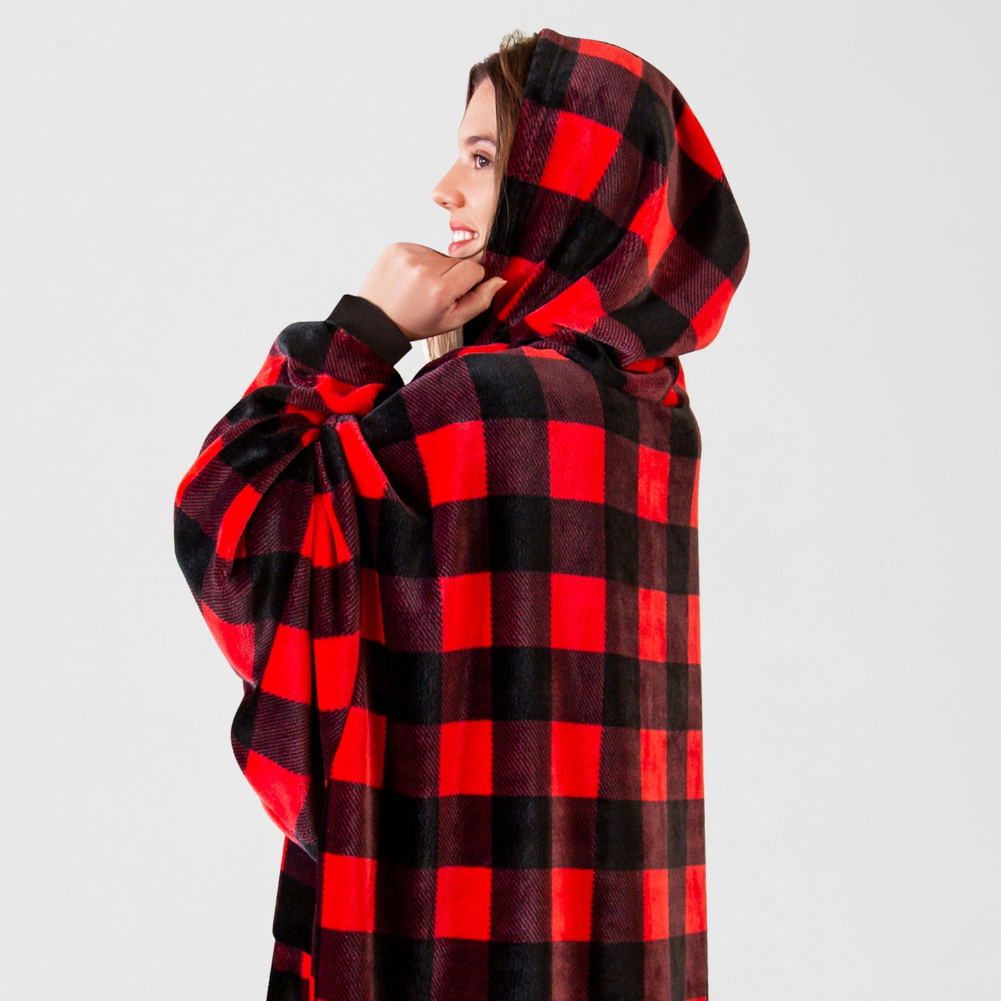Lumberjack Red Hooded Blanket
