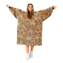 Load image into Gallery viewer, Leopard Hooded Blanket