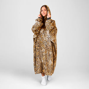 Leopard Hooded Blanket