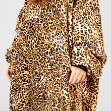 Load image into Gallery viewer, Leopard Hooded Blanket