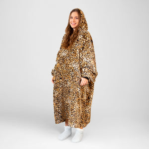 Leopard Hooded Blanket