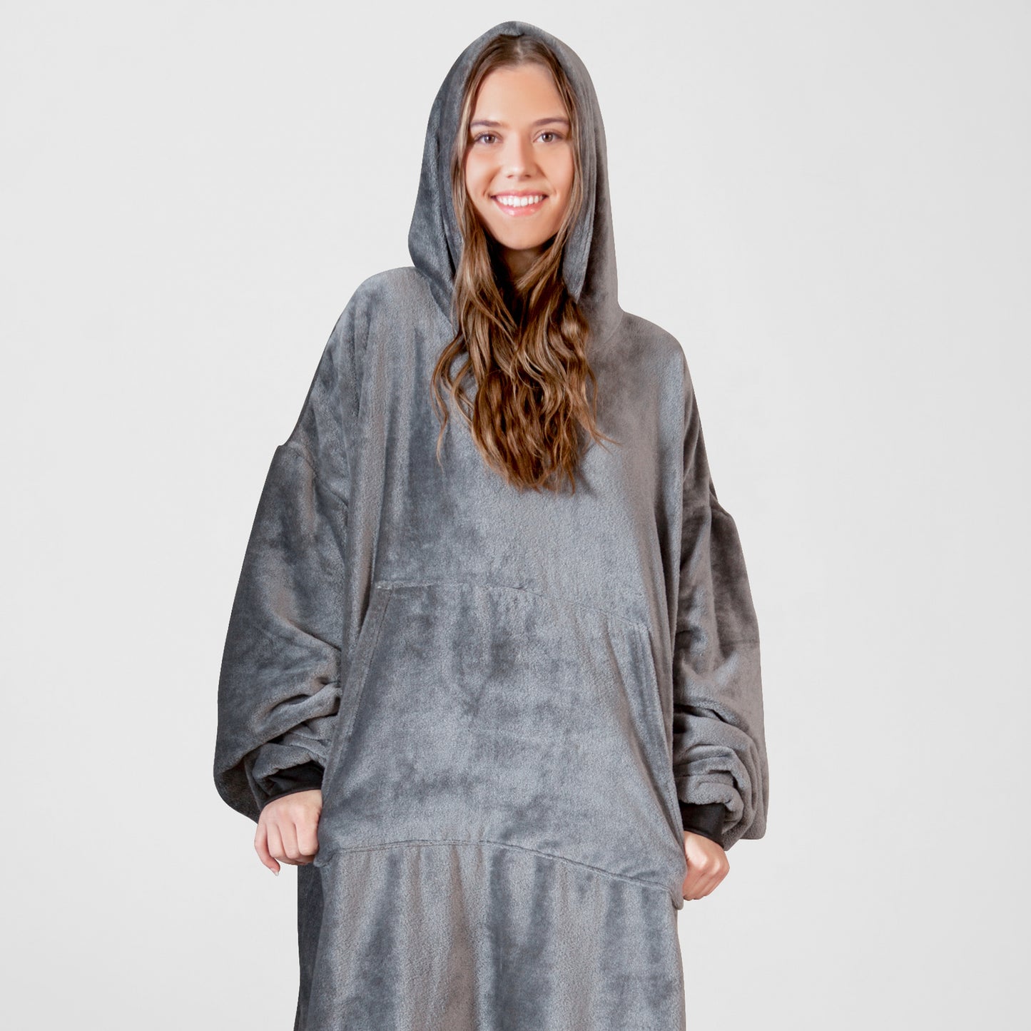 Perfect Grey Hooded Blanket