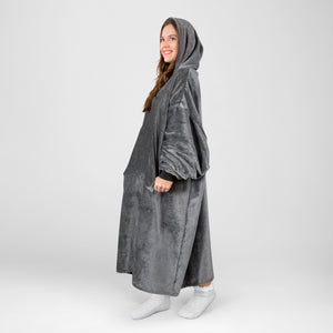 Perfect Grey Hooded Blanket
