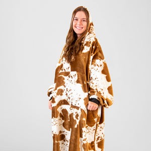 Hair on Hide Hooded Blanket