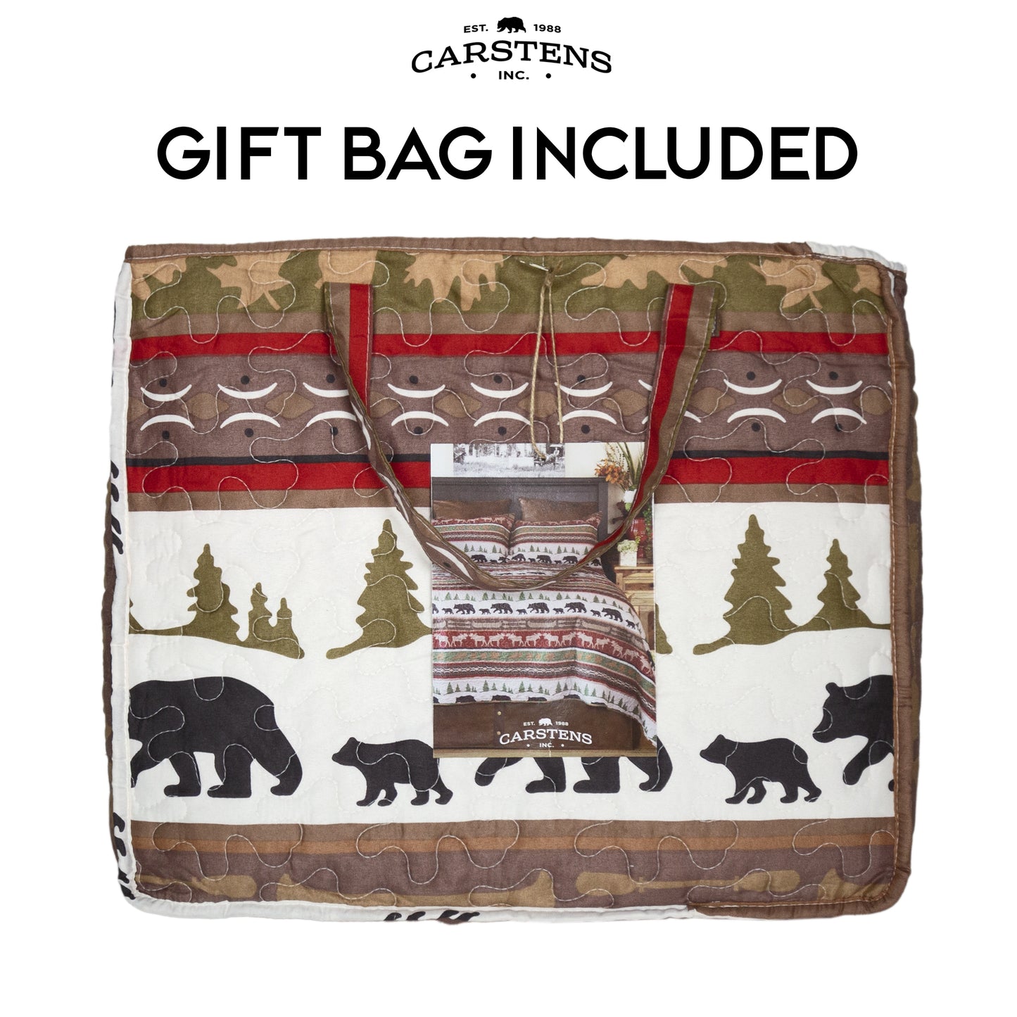 Cabin & Lodge Stripe Quilt Set