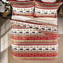 Load image into Gallery viewer, Cabin &amp; Lodge Stripe Quilt Set