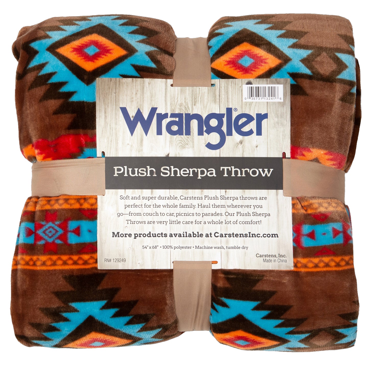 Wrangler® Southwest Horizon Plush Sherpa Throw