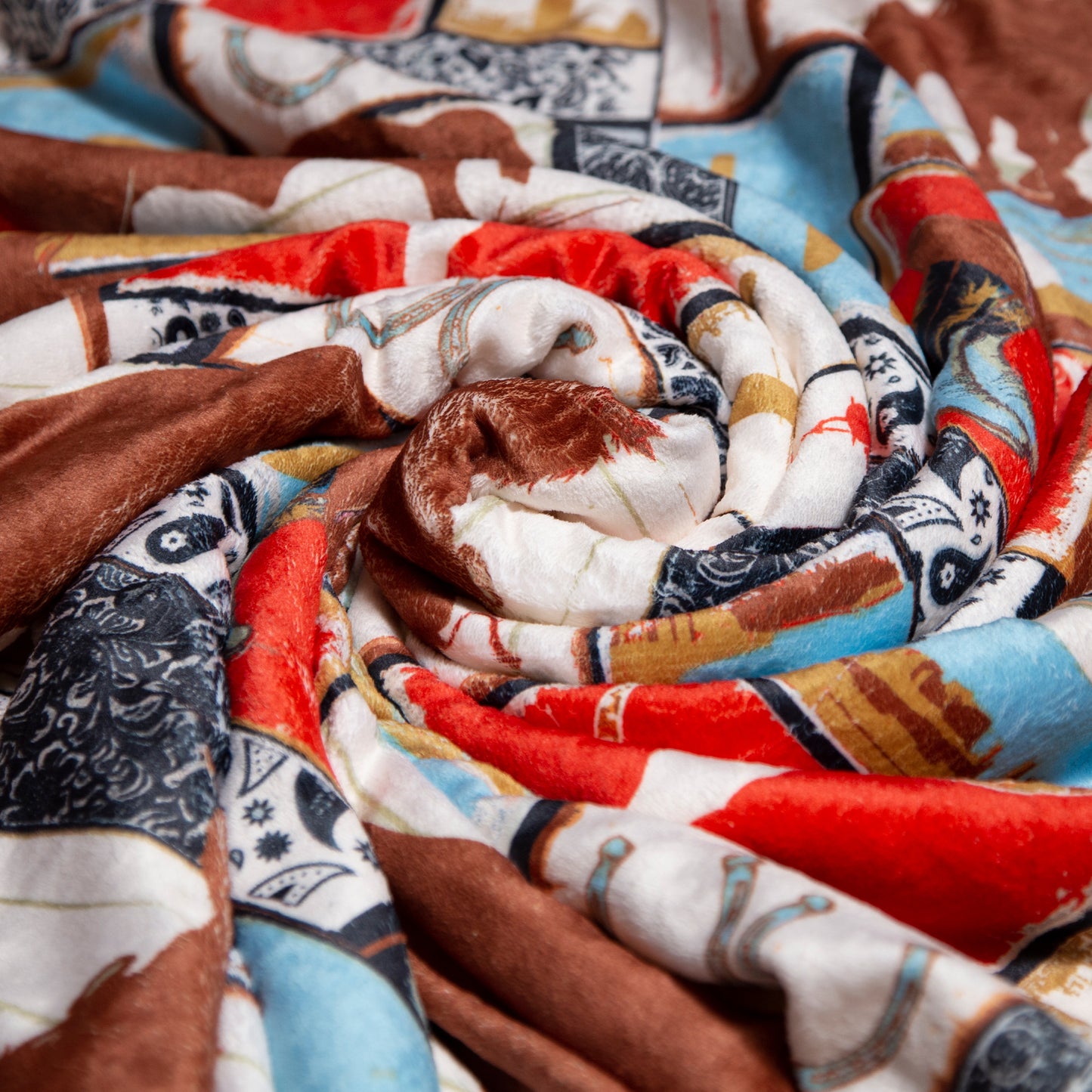 Wrangler® Vintage Western Plush Sherpa Throw