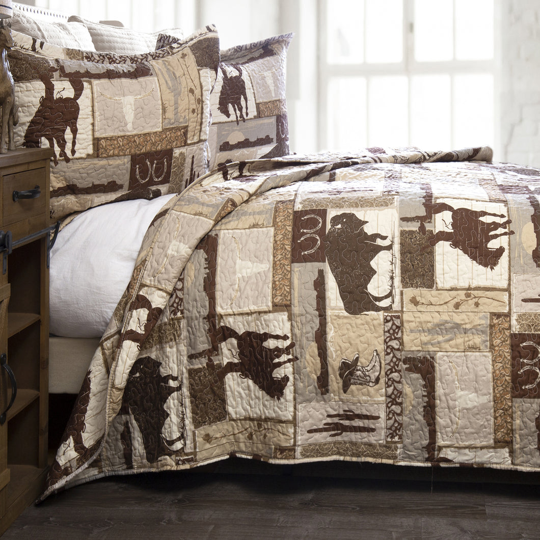 Wrangler® Vintage Cowboy Quilt Set