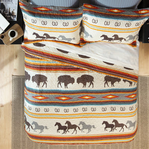 Wrangler® Western Stripe Quilt Set