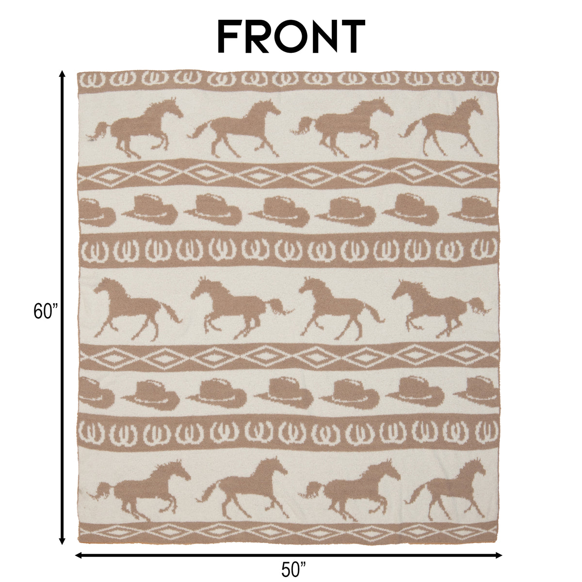 Wrangler Tan Rodeo Stretchy Throw Blanket – Carstens, Inc