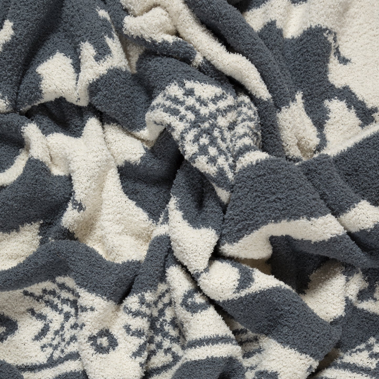 Wrangler Buffalo Slate Stretchy Throw Blanket